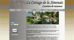 Desktop Screenshot of cottagedelasimonais.eu